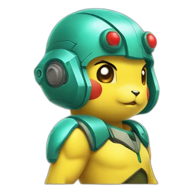 Pikachu samus sticker