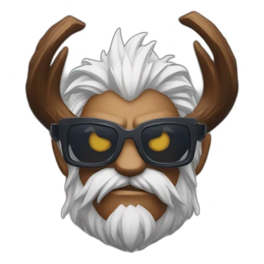 Ornn with dunglasses sticker