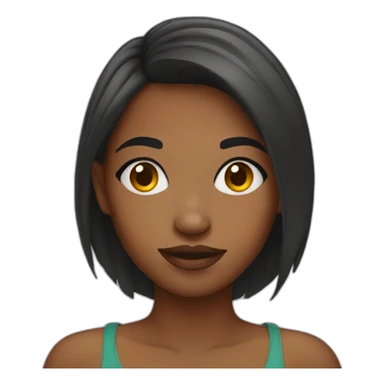 South African girl sticker