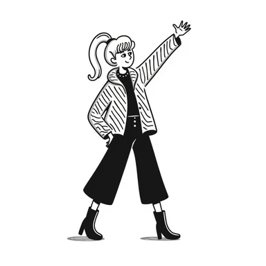 Sabrina Carpenter performing on Short n' Sweet tour, blonde hair, chic outfit sticker