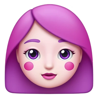 Purple pink and white hearts  background  sticker