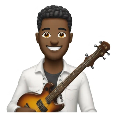 Happy musician sticker