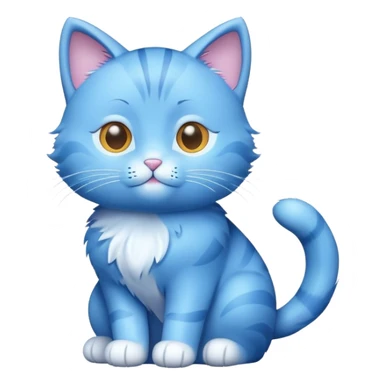 cute blue catFigure in the spotlight sticker