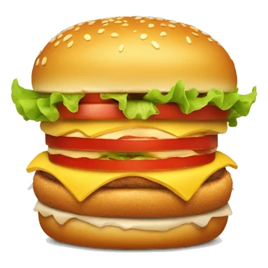 Emoji Chiken burger sticker
