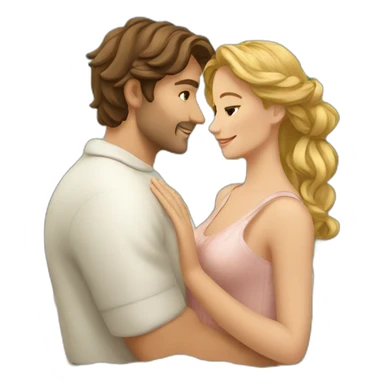 Couple romantique italien sticker