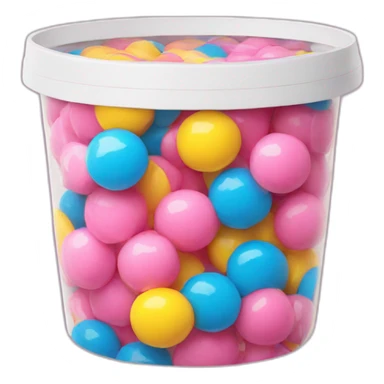 Emoji bubble gum packaging sticker