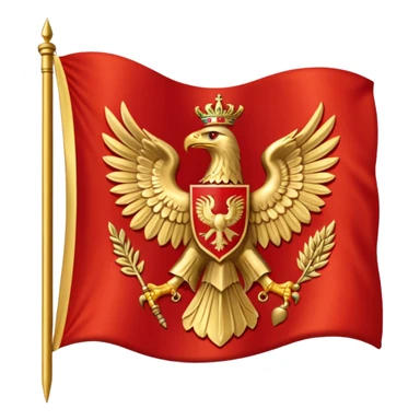 peux tu me générer le drapeau de l'empire romain en mode emoji drapeau basique sticker