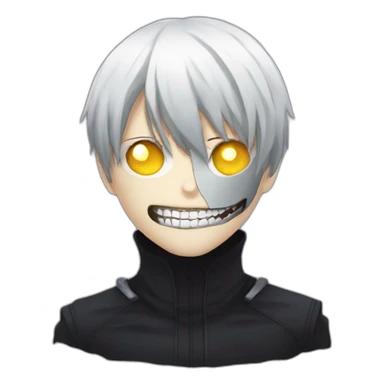 Ken kaneki wearing his ghoul mask sticker