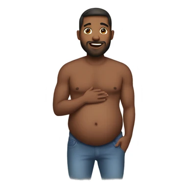 pregnant gay man sticker