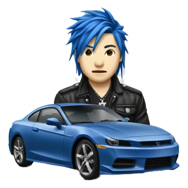 miyavi car, blue sticker