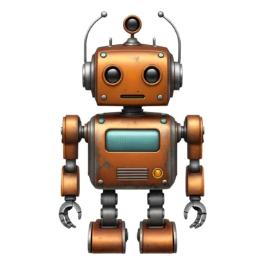 vintage Toy, robot, vintage collector. sticker