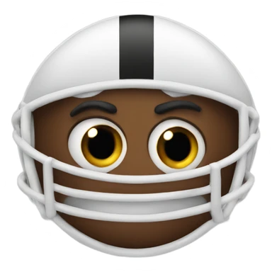 Football with eyes sticker