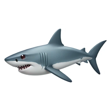 Shark with star eyes  sticker