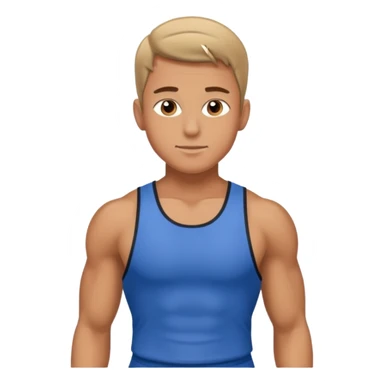 young guy in gym sticker