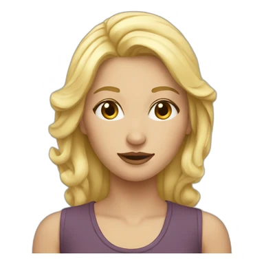 une soeur blonde sticker