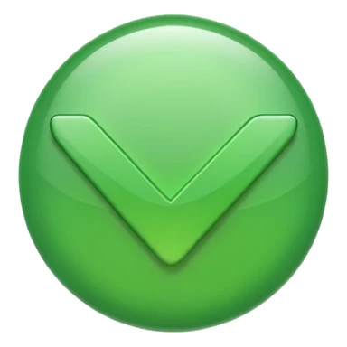 A green checkmark sticker