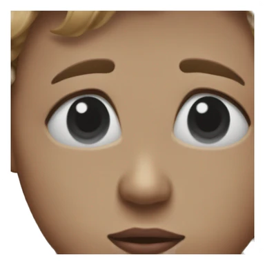 Side eye with a kiss face sticker