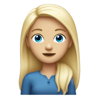 girl in car with blue eyes  sticker