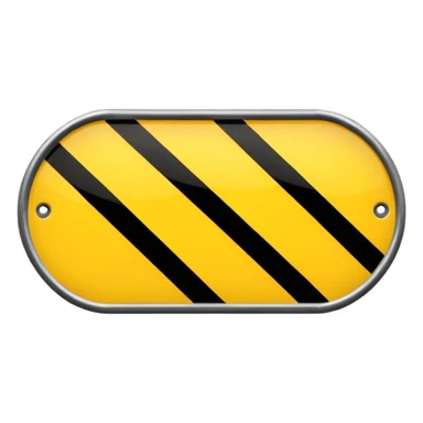 cylindrical  road sign  sticker