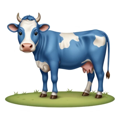 Vaca azul sticker