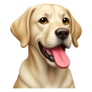 Lab with toy in mouth sticker