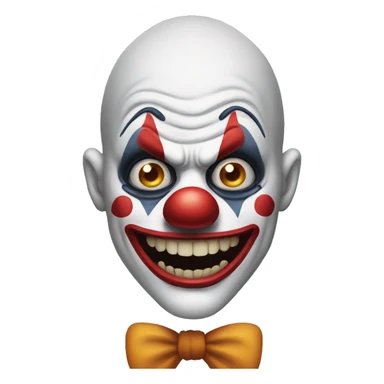 Scary clown sticker