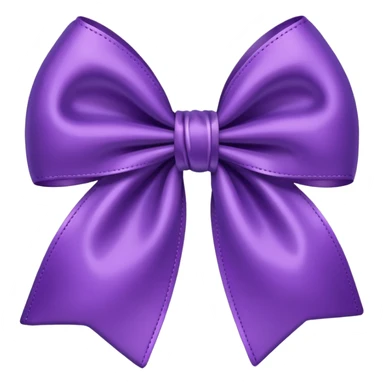 Crea un emoji de moño morado sticker