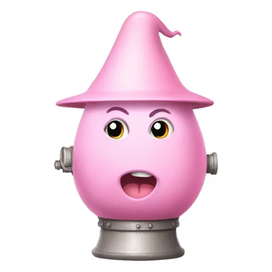 Light pink witch boiler sticker