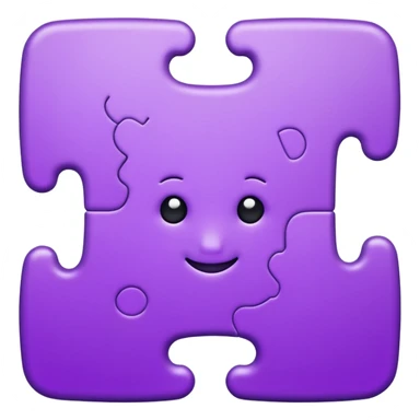 purple puzzel piece autism symbol sticker