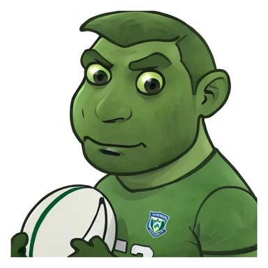 Sad Irish rugby sticker