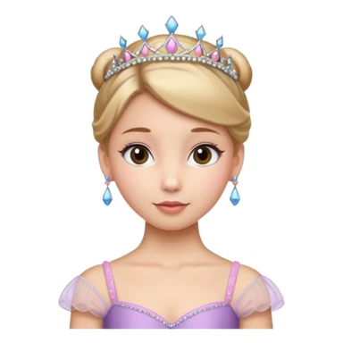 ballet bun princes straight pose sticker