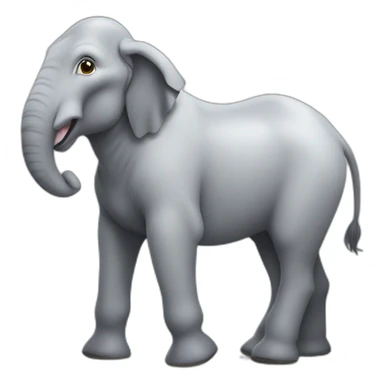 Cheval sur un éléphant sticker