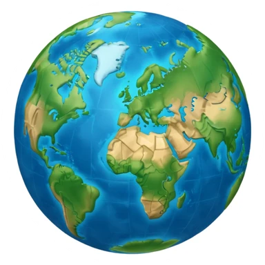 3d earth sticker