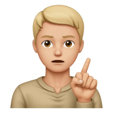 showing with your big finger on the neck like you want to kill them sticker