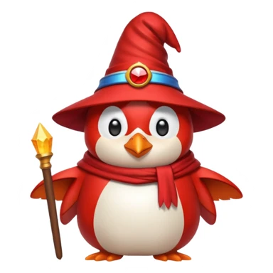 red Penguin Wizard, and youtube logo sticker