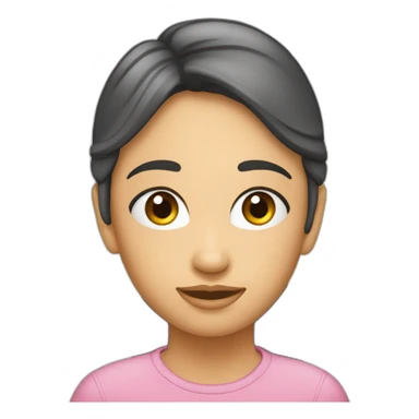 Miroir avec reflet d’une fille sticker