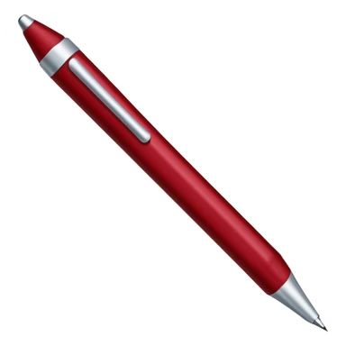 the hand writes with a dark red pen sticker