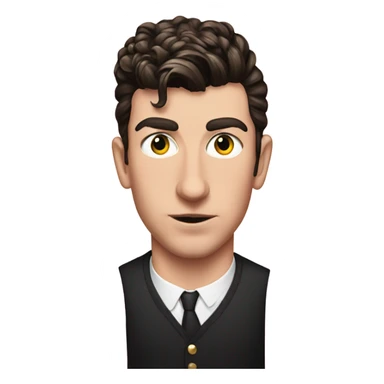 Alex turner with a pink sparkly bow on his head sticker