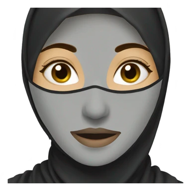 Women with niqab  sticker