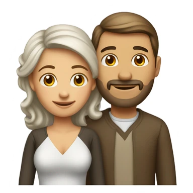 Wife with husband  sticker