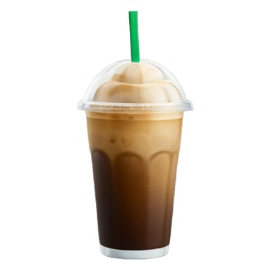 Starbuck ice coffee with ice cubes sticker