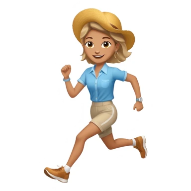 Running to brunch club  sticker