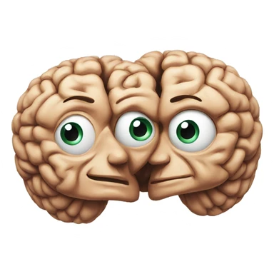 One brain for two sticker