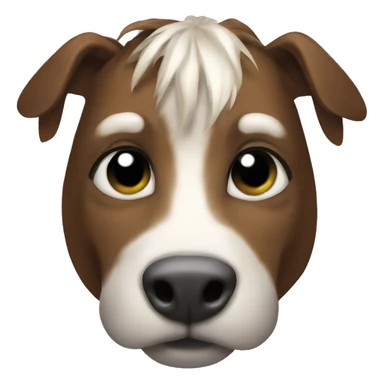 Dog head horse sticker