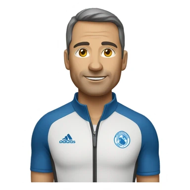 un coach sportif énervé sticker