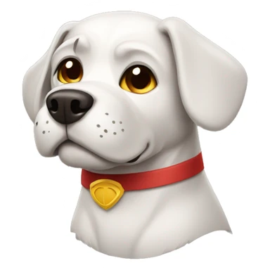 Superhero dog sticker