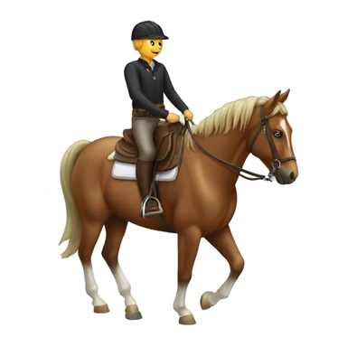   horse riding horse sticker