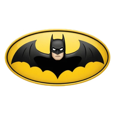 Batman logo without a human in it just a logo of batman sticker