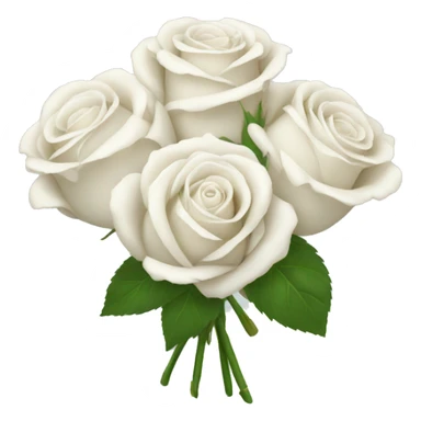 white rose bouquet sticker