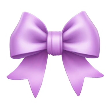 Light purple bow with a little pink in it  sticker
